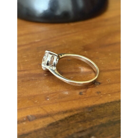 Sterling Silver Cubic Zirconia Engagement Ring Women’s Size 6.75 Wedding Cocktai - Picture 4 of 11